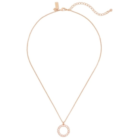 KATE SPADE • Rose Gold Full Circle Necklace - Picture 3 of 4